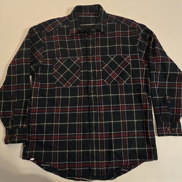 Men's Plaid Button-Up Shirt - Picture 1 of 3